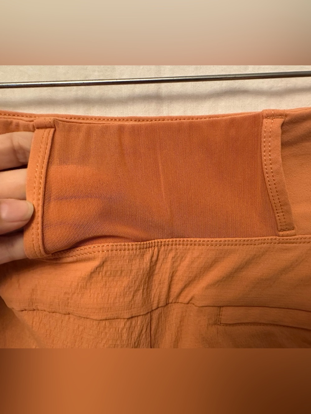 Athleta Trekkie North Shorts Terracotta Orange Hiking Travel XL Utility - Picture 5 of 9
